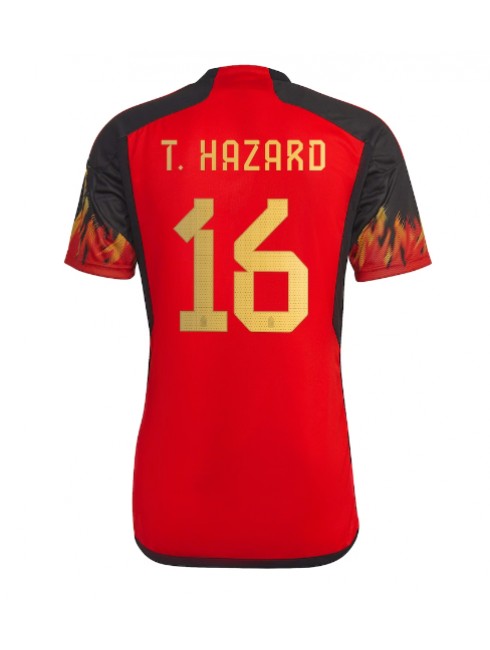 Belgien Thorgan Hazard #16 Heimtrikot WM 2022 Kurzarm